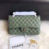 Chanel 1112 Green Medium Size 2.55 Lambskin Leather Flap Bag
