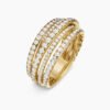 A994686D-8B2A-D6C1-5C2A-D663E331ADE6.jpg Pavé Crossover Ring 18K Yellow Gold with Diamonds - 6