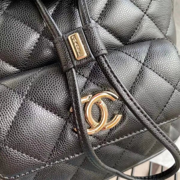 AA59130C-91EF-9F0B-ED7D-CF9A7D1F5B72.jpg Chanel Duma Backpack Gold Toned Hardware Black For Women, Women’s Bags, Shoulder Bags 9.4in/24cm AS1371
