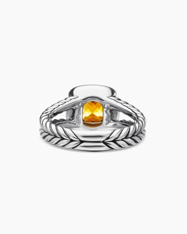 Petite Albion&reg; Ring Sterling Silver with Citrine and Diamonds - 6