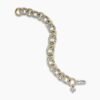 AAF9B87F-6FC0-7D99-0E26-CFB8BA51A0F1.jpg Oval Link Chain Bracelet Sterling Silver with 18K Yellow Gold - 19CM