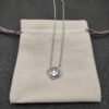 Petite Chatelaine&reg; Necklace Sterling Silver with White Crystal, 10mm