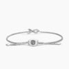 Cable Collectibles&reg; Ribbon Chain Bracelet Sterling Silver with Pink Enamel