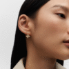 Idylle Blossom Ear Stud, Pink Gold And Diamond - Per Unit