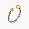 ACC0AD4F-5054-3A9B-A122-6DE5CE8F95A0.jpg Petite Helena Ring Sterling Silver with 18K Yellow Gold Domes and Diamonds, 2.5mm