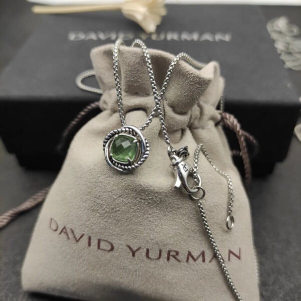 Petite Chatelaine&reg; Necklace Sterling Silver with Peridot, 10mm