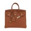 Birkin 25 Bag Gold Togo Leather Gold Hardware