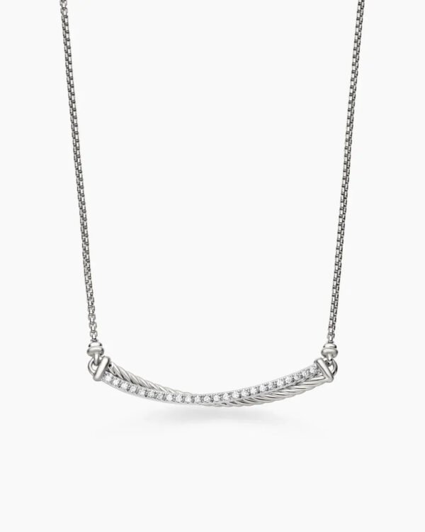 AD3924EA-8B04-10DF-315C-B95A8C516960.jpg Crossover Bar Necklace Sterling Silver with Diamonds