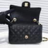 AD467FBC-E58B-1F7B-EB69-A88D34C64781.jpg Chanel Mini Flap Bag Black For Women 7.8in/20cm A69900