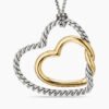 AD6EF449-2F60-5DA4-9E97-0F710F6A2AF1.jpg Continuance® Heart Necklace Sterling Silver with 18K Yellow Gold, 38mm