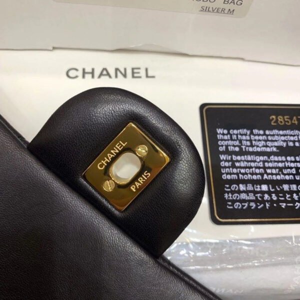 Chanel Classic Flap Bag Gold Toned Hardware Black For Women, Women&rsquo;s Bags, Shoulder And Crossbody Bags 7.8in/20cm A01116