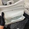 Chanel Large Classic Handbag Silver Hardware White For Women, Women&rsquo;s Handbags, Shoulder Bags 11.8in/30cm
