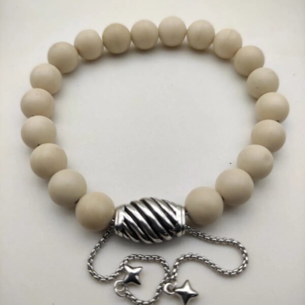 8MM Stretch Rock Crystal Bracelet