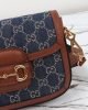 Gucci Horsebit 1955 Demin Mini Shoulder Bag