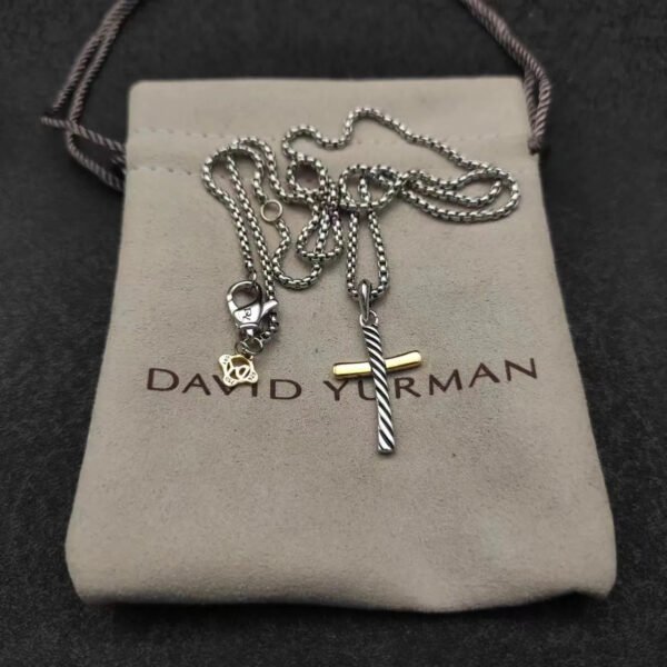 David Yurman Cable Classics Cross Amulet with 18K Yellow Gold