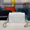 AF926003-3894-EC0C-89DB-24914764822E.jpg Chanel Small Classic Handbag Silver Hardware White For Women, Women’s Bags, Shoulder And Crossbody Bags 7.8in/20cm A01113