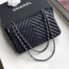 AF9CA0FC-9D8C-9D6B-F45B-9566242F3E55.jpg Chanel Chevron Classic Handbag Silver Hardware Black For Women, Women’s Bags, Shoulder And Crossbody Bags 10.2in/26cm