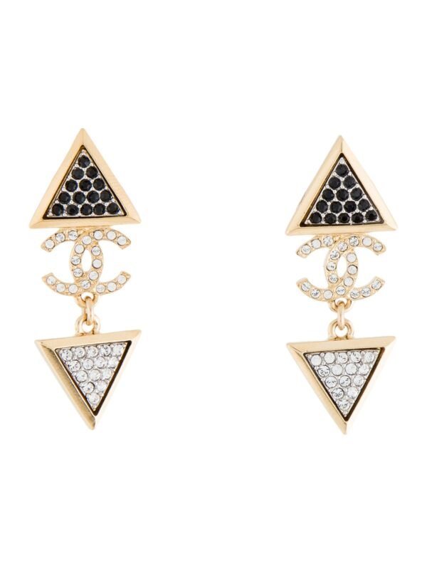 2024 Strass CC Drop Earrings