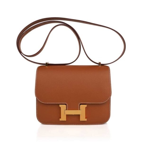 B0A519E7-D662-79AE-DDFB-D585F11011EF.jpg Constance 18 Mini Bag Gold w/ Gold Hardware Epsom Leather