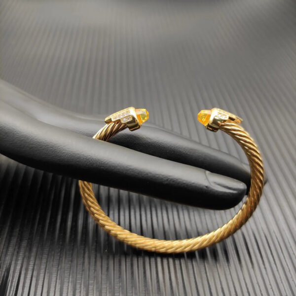 B1728E7A-5AAB-1969-A73C-5B5D9BDA4690.jpg Cable Bracelet with Citrine & Diamond Accents 5mm