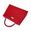 Kelly 28 Sellier Bag Rouge Casaque Epsom Leather with Gold Hardware