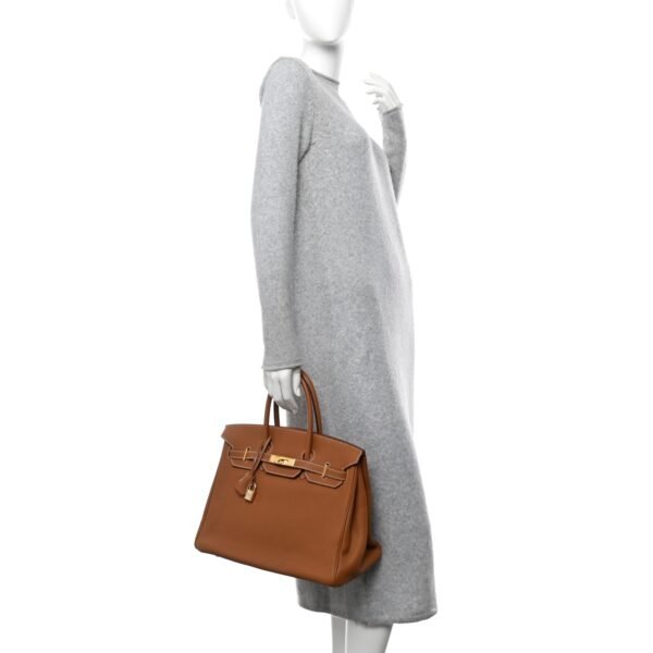 Birkin 35 Taurillon Clemence Gold Hardware