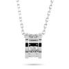Icon Twirl 18 Karat White Gold Pendant Necklace