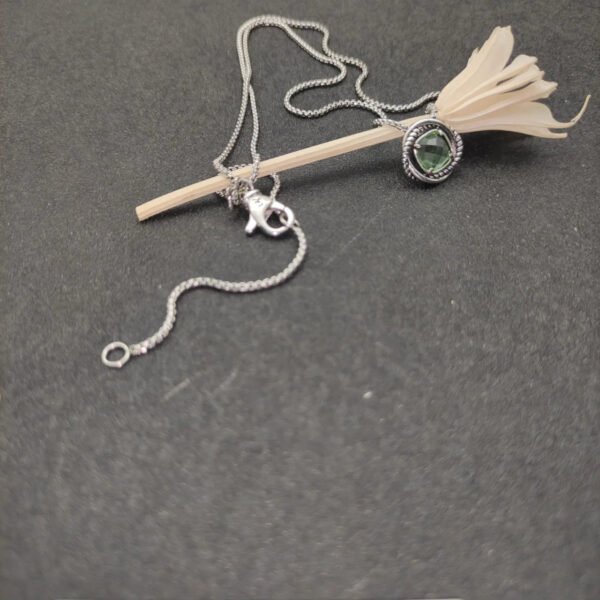 Petite Chatelaine&reg; Necklace Sterling Silver with Peridot, 10mm