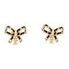 B3BE215A-9BAD-D318-481B-B21D4EE814E6.jpg 2022 Leather Bow CC Stud Earrings
