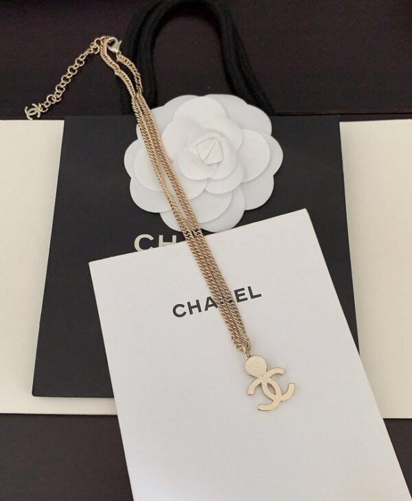 B4551807-D1FF-EBBD-A449-D020DC7BE120.jpg Round brand blue double C necklace