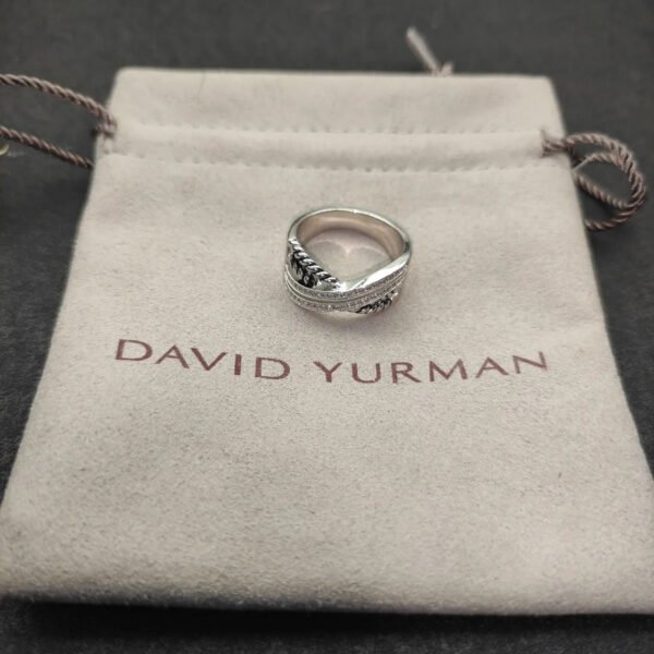 David Yurman Diamond Crossover Ring - US 6