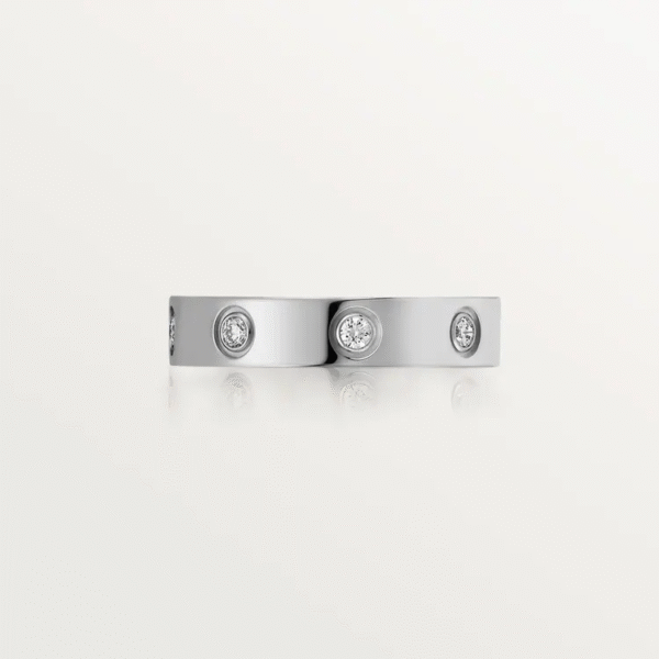 LOVE WEDDING BAND, 8 DIAMONDS