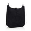 Mini Evelyne TPM Bag Black Clemence Leather with Palladium Hardware