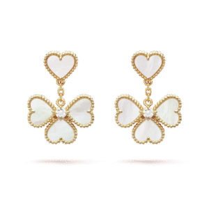 Sweet Alhambra effeuillage earrings