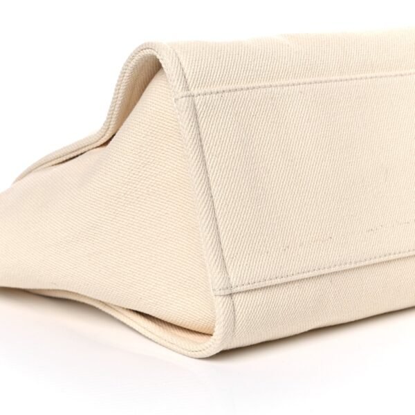 Canvas Pearl Large Deauville Tote Ecru Beige