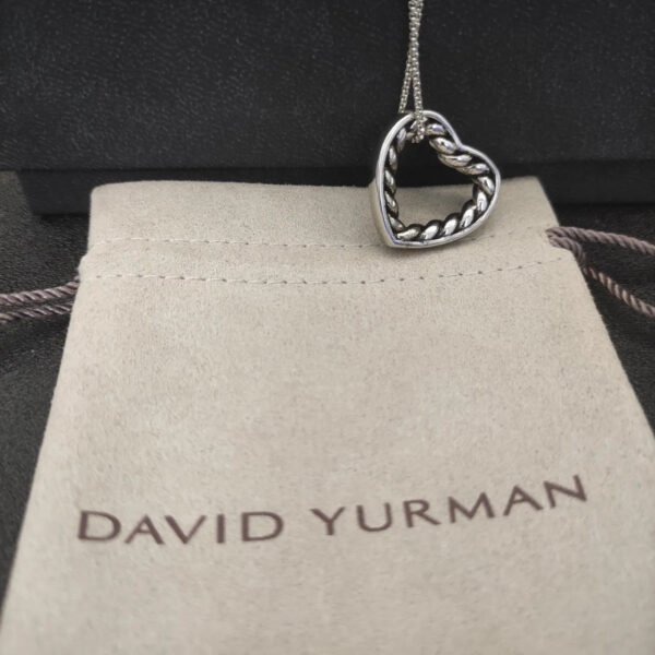 David Yurman Open Heart Cable Pendant in Sterling Silver