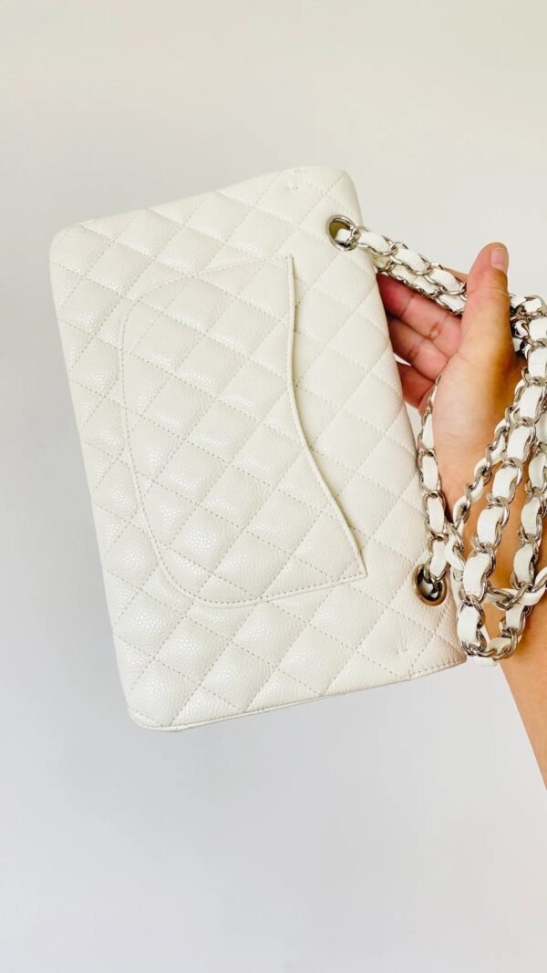 Chanel Small Classic Handbag White For Women, Women&rsquo;s Bags 9.1in/23cm