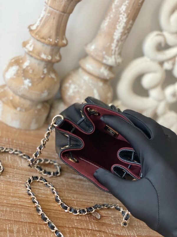 Chanel Mini Bucket Bag With Strap Black For Women, Women&rsquo;s Bags 4.9in/12.5cm