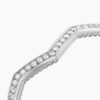 Zig Zag Stax??Cuff Bracelet Sterling Silver with Diamonds, 5mm