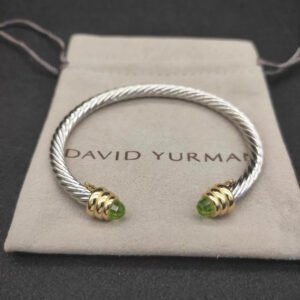 BA00B2ED-98C8-0F79-2160-D15771405129.jpg Classic Cable Bracelet Sterling Silver with Peridot and Diamonds, 5mm