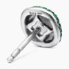 BA69D9B4-9407-F627-6121-6AD0C3D55119.jpg Cushion Stud Earrings 18K White Gold with Pavé Emeralds, 8mm