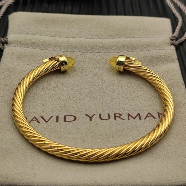 BA6ED661-4D8D-D1A4-464E-72379E2DA812.jpg Cable Bracelet with Citrine & Diamond Accents 5mm