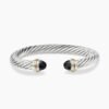 BAA4B740-58A6-9C98-DB24-582EADEC4512.jpg Classic Cable Bracelet Sterling Silver with 14K Yellow Gold and Black Onyx, 7mm