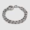 INTERLOCKING CHAIN BRACELET IN SILVER