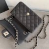 Chanel Small Classic Handbag Silver Toned Hardware Black For Women, Women&rsquo;s Bags, Shoulder and Crossbody Bags 7.8in/20cm A01113