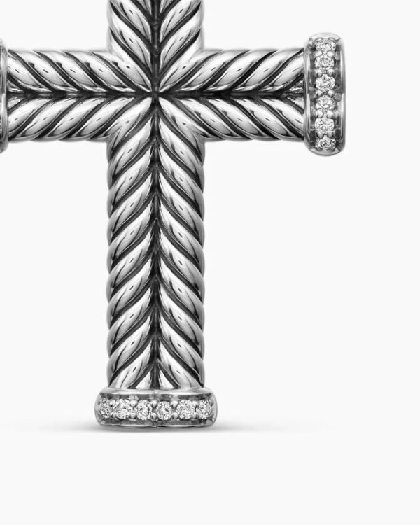 BCDD4097-0924-082D-A397-3748DD2DAFE5.jpg Chevron Cross Pendant Sterling Silver with Diamonds