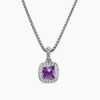 BE797CEA-A766-F019-5422-DBF9ED2B985D.jpg Petite Albion® Pendant Necklace Sterling Silver with Amethyst and Diamonds