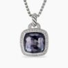 BE8BA58D-8DE8-2FD7-5147-9139E034E09B_229d0478-5d43-4258-99cb-8a5e1a9f4048.jpg Albion® Pendant Sterling Silver with Black Orchid and Diamonds, 14mm