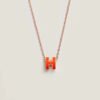 Mini Pop H pendant - Orange Soie