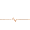 Volt Upside Down Bracelet, Pink Gold